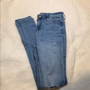 Light wash ripped skinny jeans. Price negotiable